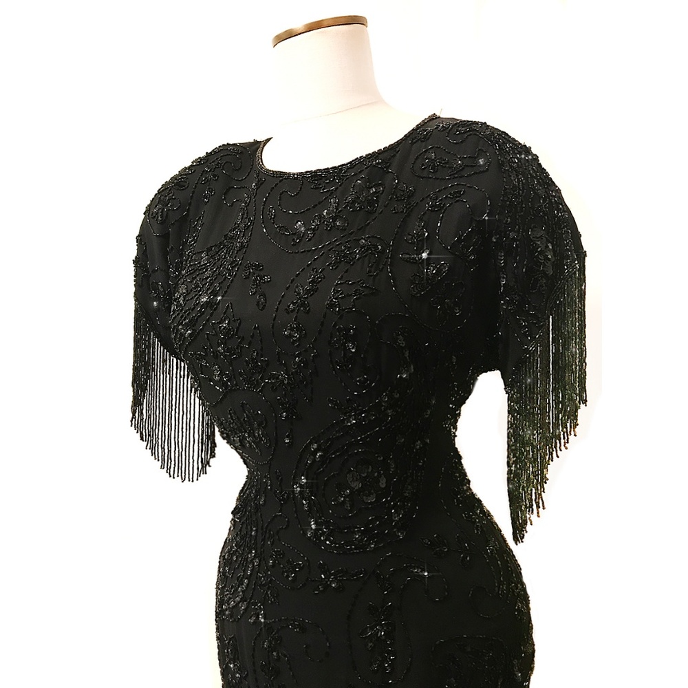 ❤️SOLD❤️VTG Stunning Beaded Party Dress - Picture 7 of 8